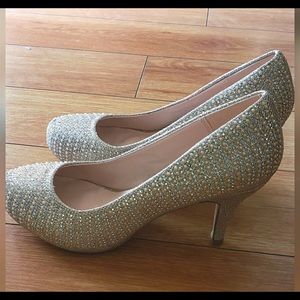 High Heels Bonnibel Women, Special Occasion, Dress Party Shoes Champagne Color